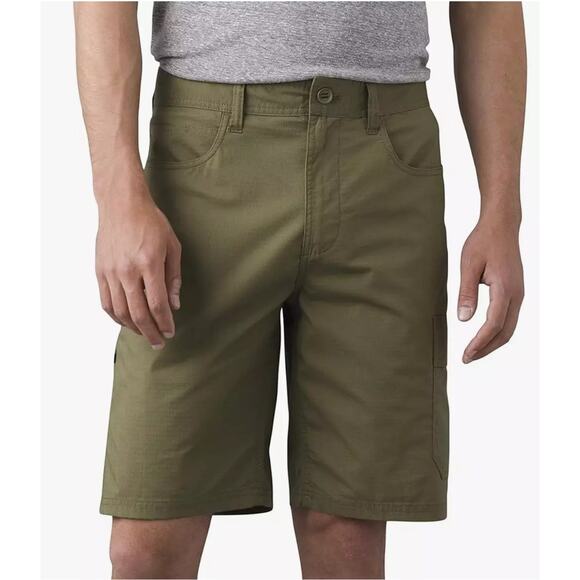 Prana Mens Double Peak Short in Cargo Green olive green 1968441 - Picture 1 of 12